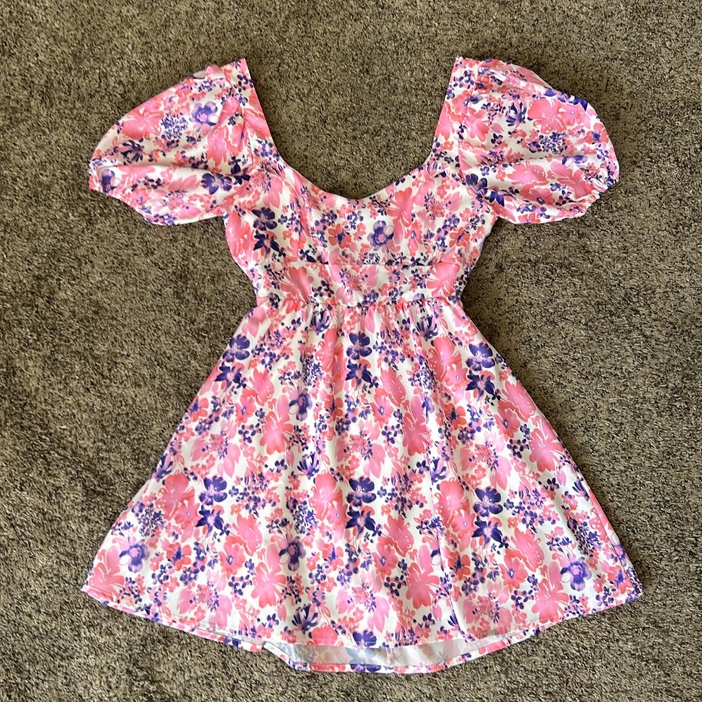 2BELLA pretty floral pink dress size S